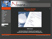 Tablet Screenshot of novana.ch